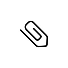 Paperclip Trendy Thin Line Icon