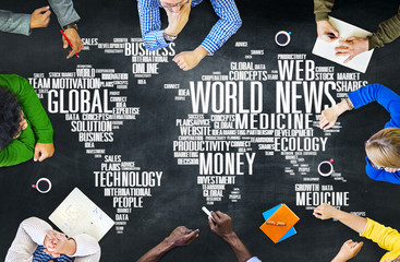Sticker - World News Globalization Advertising Event Media Infomation