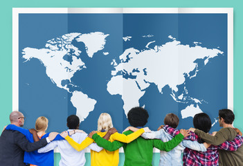 Poster - World Global Business Globalization International Concept