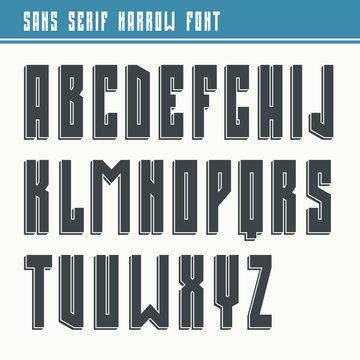Bold sans serif font in retro style