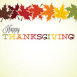 © lifeofriley - Leaf Thanksgiving card in vector format.