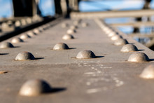 Close Up On A Metal Bridge