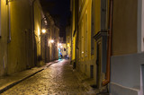 Fototapeta Uliczki - Old Tallinn in the night