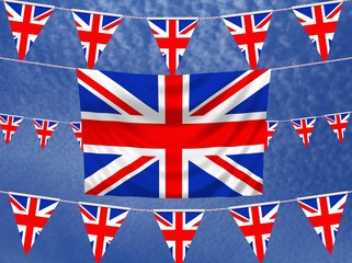 Wall Mural - United Kingdom Flags