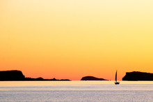 Sailing Boat Sunset Ibiza