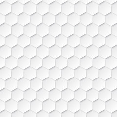Poster - Abstract geometric background with hexagons.