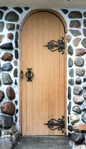 Nowoczesny obraz na płótnie old wooden door