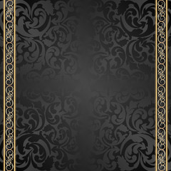 Wall Mural - vintage black background