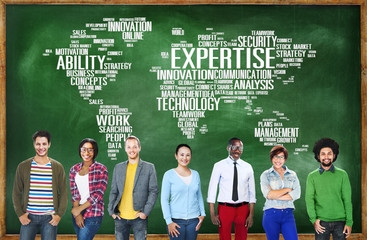 Poster - expertise career job profession occupation concept