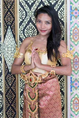 Obraz w ramie dancers of the traditional Thai style