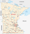 © lesniewski - minnesota road map