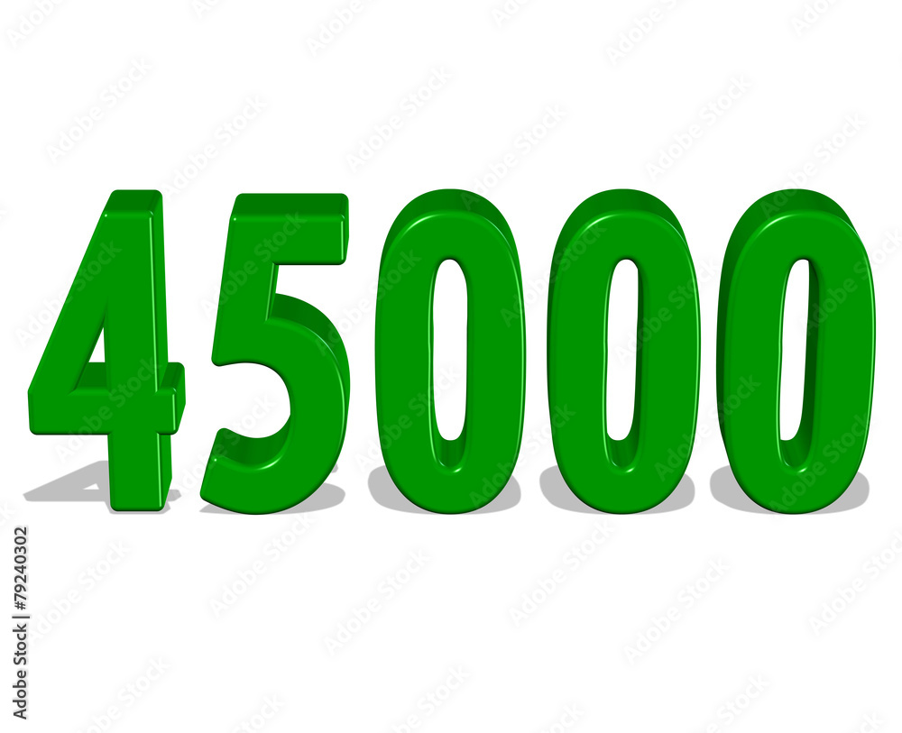 yeşil renkli 45000 sayısı の Stock ベクター | Adobe Stock