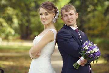 Wall Mural - classic traditional wedding photo