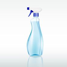 Plastic Spray Bottle With Cleaning Liquid