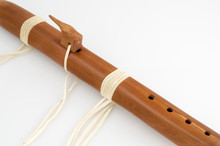 Hand Made, Vintage, Native American Flute With Selective Focus.