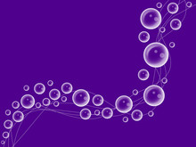 Abstract Bubbles Purple Background Water