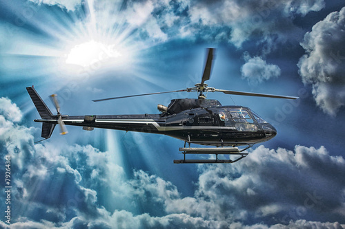 Obraz Dibond Helikopter do zwiedzania