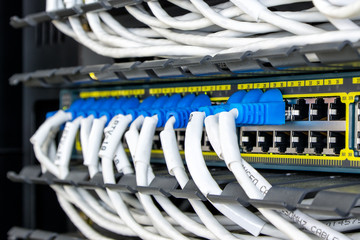 utp cat5e cable with patch panel