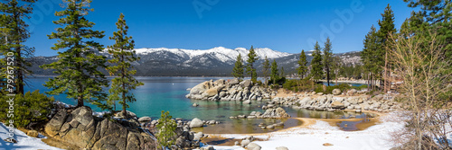 Naklejka - mata magnetyczna na lodówkę Panorama jeziora Tahoe