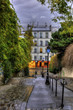 The historic district of Montmartre in Paris,France