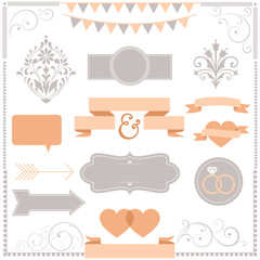Canvas Print - invitation ornament set