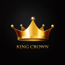 Gold Crown  On Black