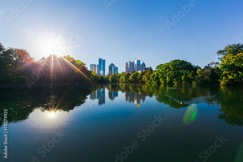 Plakat Atlanta Skyline, Georgia, USA