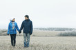 © kichigin19 - young couple on nature in winter