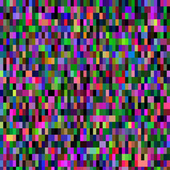 Aufkleber - Colorful pattern with chaotic pixels