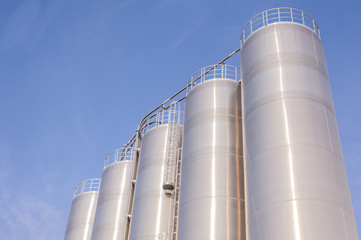 Wall Mural - Chemical plant, containers