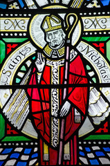 saint nicholas stained glass window