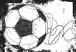 Sketchy Soccer ball background