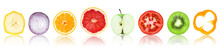 Collection Of Fresh Fruit And Vegetable Slices