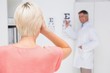© WavebreakmediaMicro - Blonde woman doing eye exam