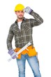 © WavebreakMediaMicro - Repairman holding spirit level
