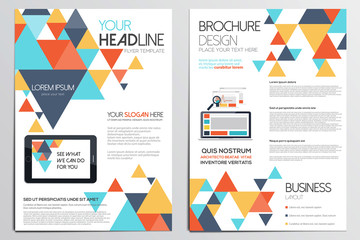 Wall Mural - brochure design template