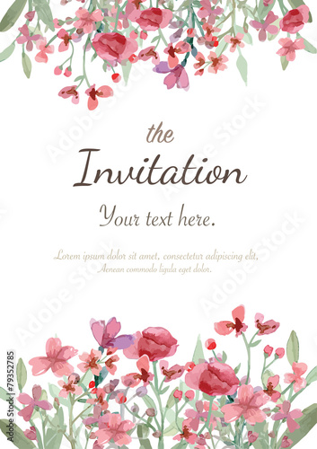 Wedding invitation card
