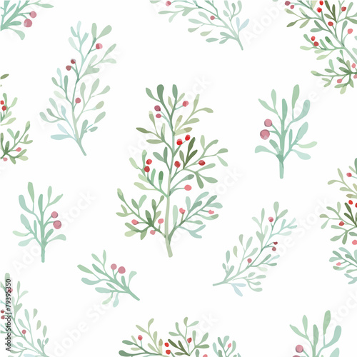 Seamless leaves pattern