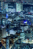 Fototapeta Miasto - Tokyo bei Nacht