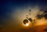 Fototapeta Krajobraz - Full sun eclipse