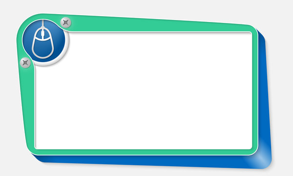 green vector box with screws and mouse symbol