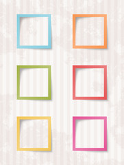 Poster - Vector Text Boxes Vintage Texture Cream Background 1