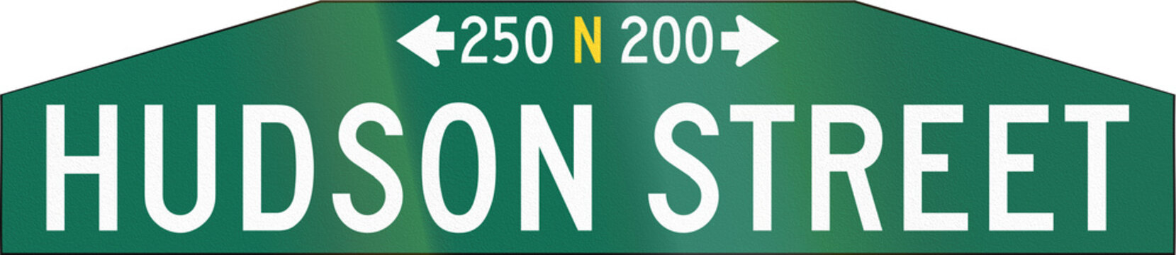 US Hudson Street Street Sign