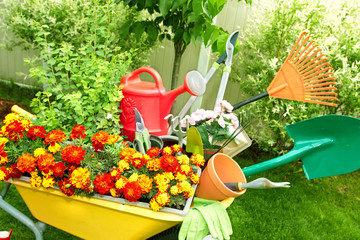 Poster - Gardening tools.