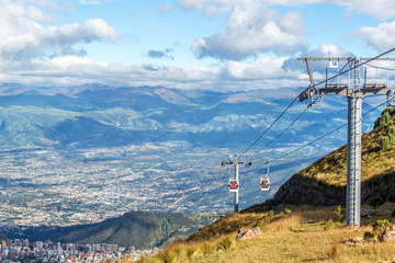 Wall Mural - Gondola Rising from Quito