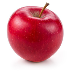 fresh red apple isolated on white.