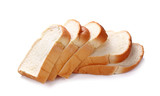Fototapeta  - slice of bread isolated on white background