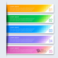 Wall Mural - infographics web banner & label design