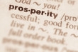 Dictionary definition of word prosperity