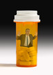 © Michael O'Keene - Pain pill addiction man trapped in pill bottle